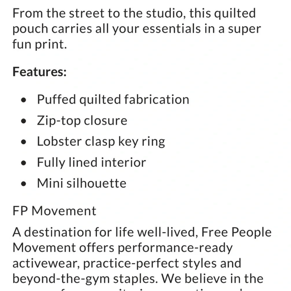 FP Movement by Free People no longer